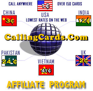 Be a pre-paid calling cards affiliate!